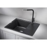 Кухонная мойка GRANULA GR-6201 шварц (черный металлик) GR-6201_shvarc