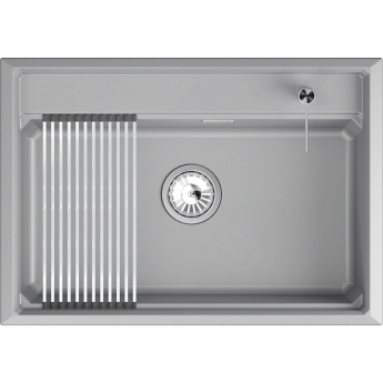 Кухонная мойка GRANULA KS-7301i Алюминиум