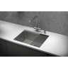 Стальная кухонная мойка GRANULA KITCHEN SPACE KS-6045U сталь матовая 6045U CTAL MATOBAYA